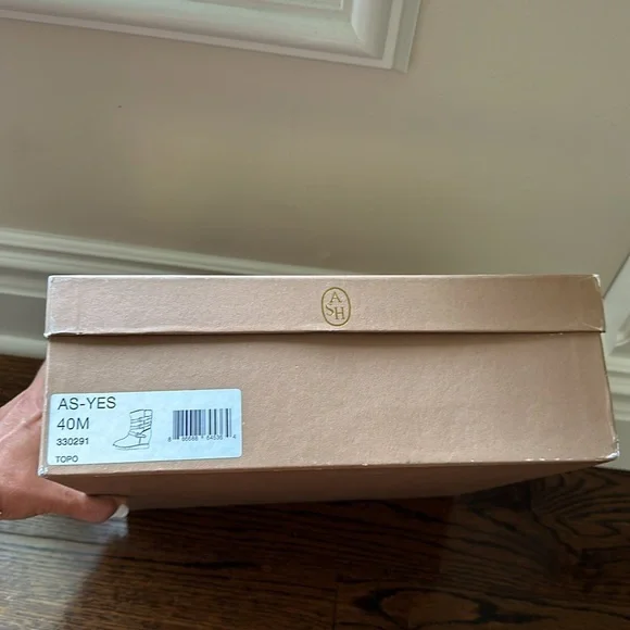 Ash Yes Shearling-Cuff Wedge Boot Topo Size 40 - Picture 14 of 14